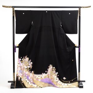 桂由美ブランド黒留袖レンタル 品番(yumi-katsura-6)【花王宮】