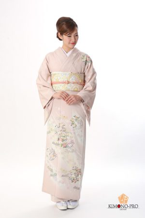 友禅の訪問着フルセットレンタル