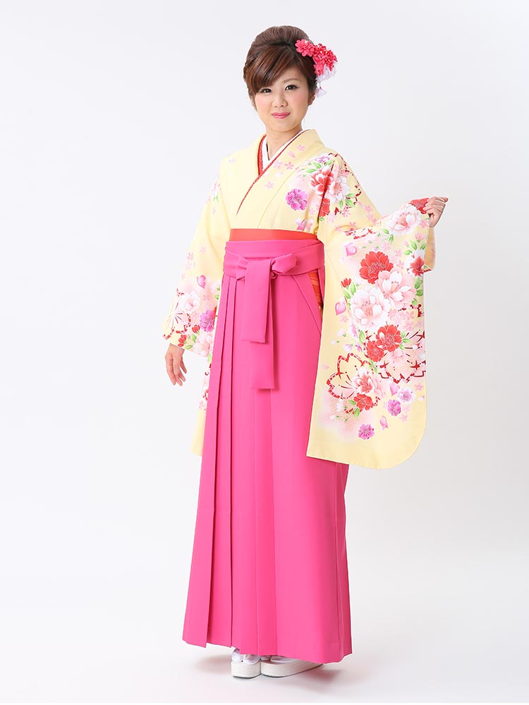 R6SK1096 小振袖 青 ゴールド ピンク 花 扇 鶴 シルク 着物