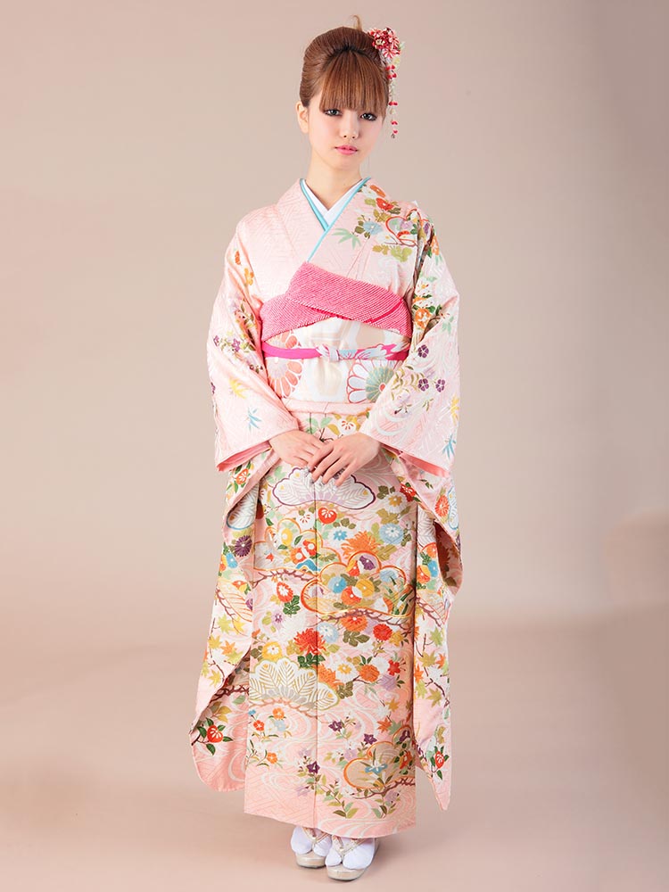 袋帯　花輪柄　振袖用　6通　逸品 袋帯花輪柄振袖用6通逸品