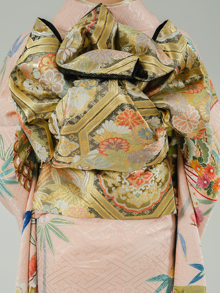 高級振袖レンタル】K-19 扇・松竹梅 MLサイズ ピンク｜KIMONO-PRO
