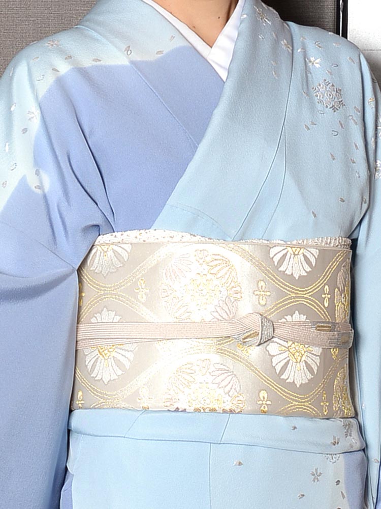 高級訪問着レンタル】h-417 爽やかブルー MSサイズ 雪輪｜KIMONO-PRO