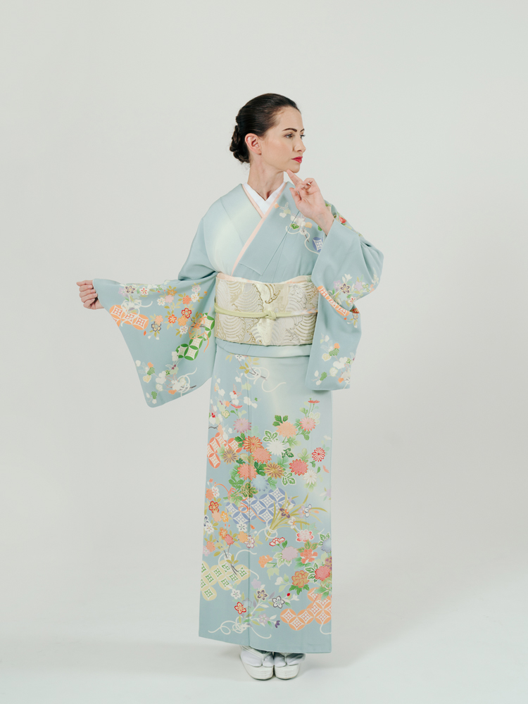 手描き友禅　高島屋誂え　宝尽くし 水色系 訪問着 手描き友禅 高島屋誂え 宝尽くし 水色系 訪問着 水色から選ぶ
