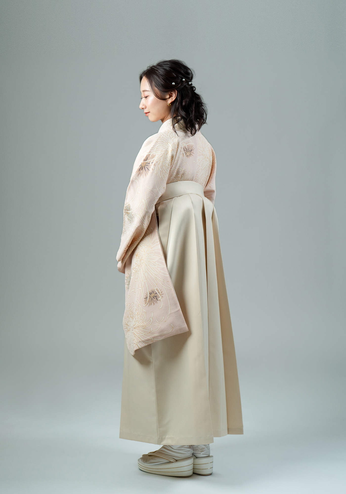 高級卒業式袴レンタル】2-34 卒業式の袴レンタル・正絹二尺袖着物