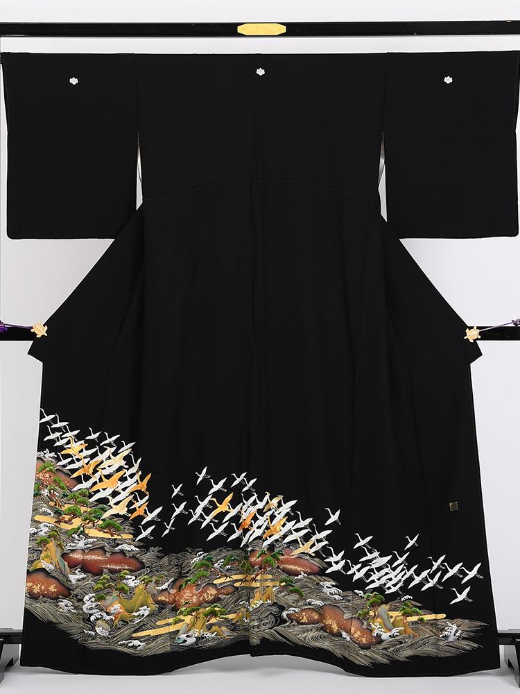 高級黒留袖レンタル】1605 京友禅競技会受賞柄 京都新聞社賞受賞 ML