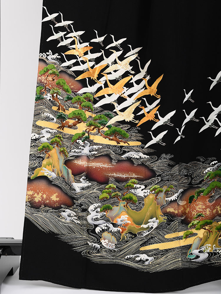 高級黒留袖レンタル】1605 京友禅競技会受賞柄 京都新聞社賞受賞 ML