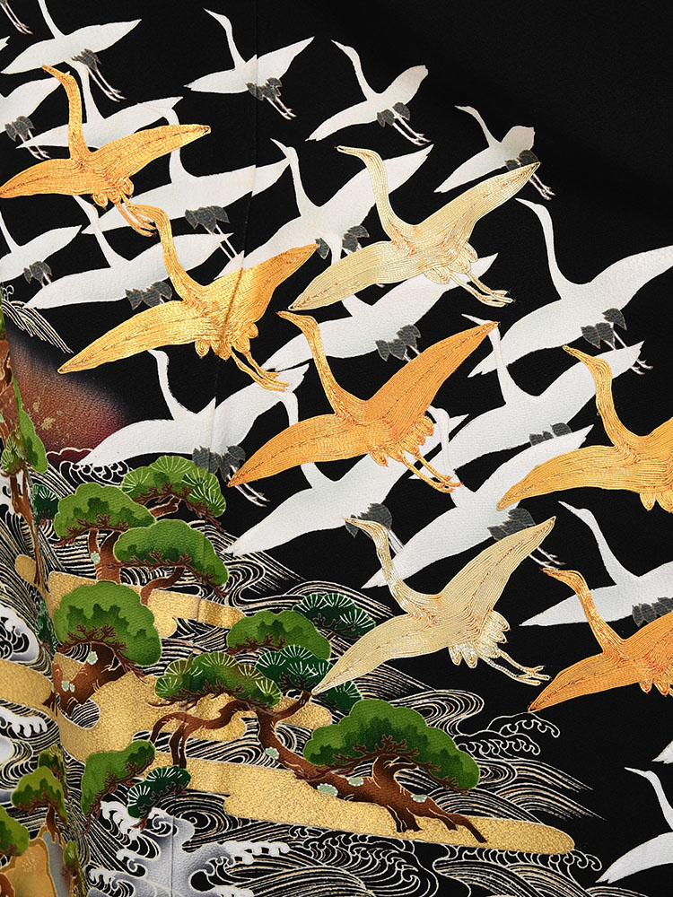 高級黒留袖レンタル】1605 京友禅競技会受賞柄 京都新聞社賞受賞 ML