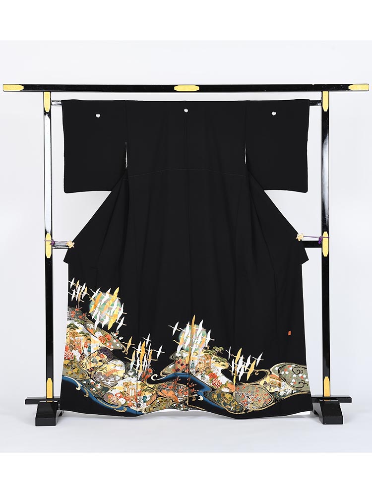 専用♡ 世界的ファッションデザイナー山本寛斎黒留袖・礼装用袋帯2点セット♡ 専用♡ 世界的ファッションデザイナー山本寛斎黒留袖・礼装用袋帯2点