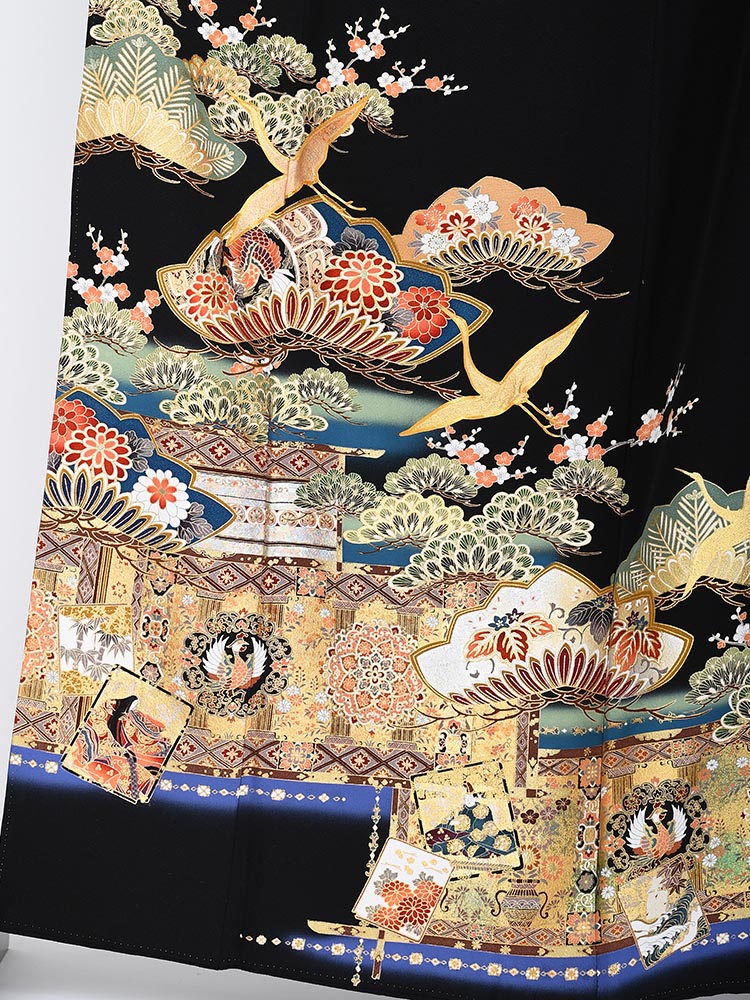 高級黒留袖レンタル】kansai-8 山本寛斎ブランド・松竹梅 Mサイズ