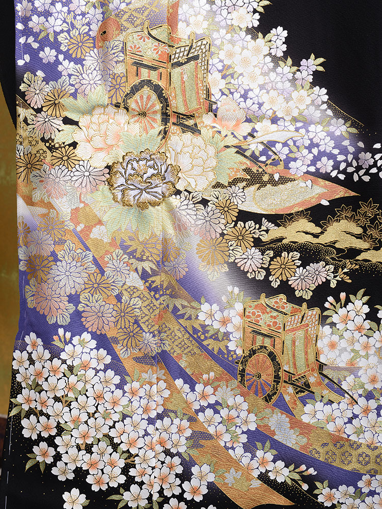 黒留袖 黒留袖 豪華総刺繍