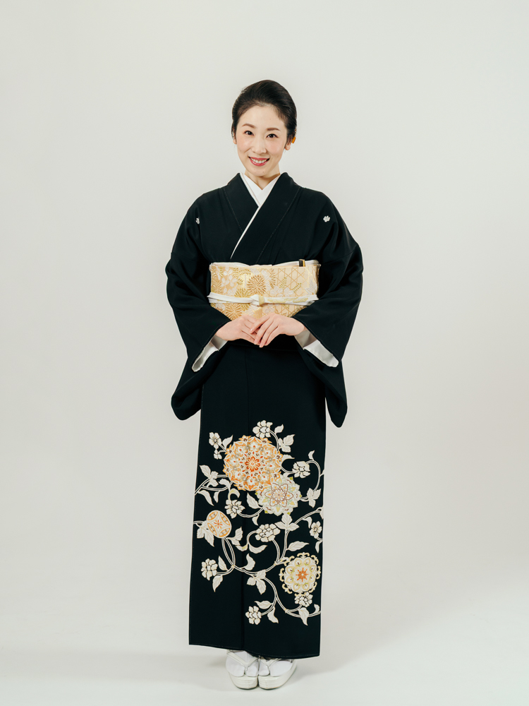 二段 大衣桁 豪華 黒唐草 二段 大衣桁 豪華 黒唐草